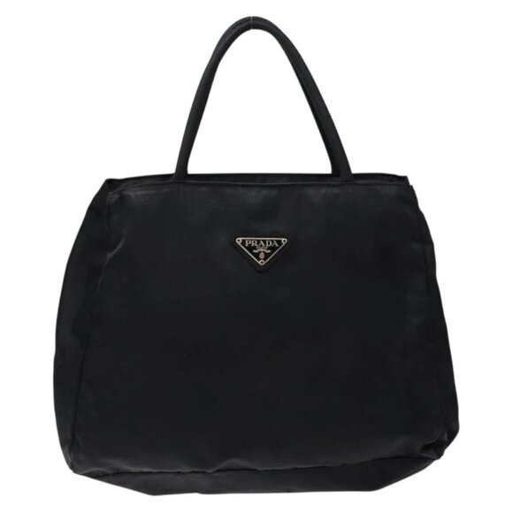 PRADA Hand Bag Nylon Black Auth - Picture 2 of 16